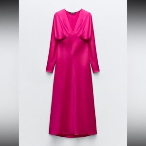 Zara Satin Effect Dress